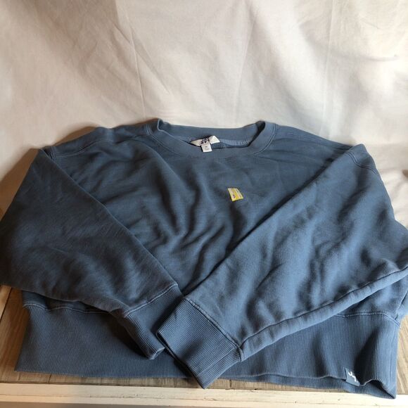 Joy Lab Cropped Sweatshirt Blue Medium - Picture 2 of 8